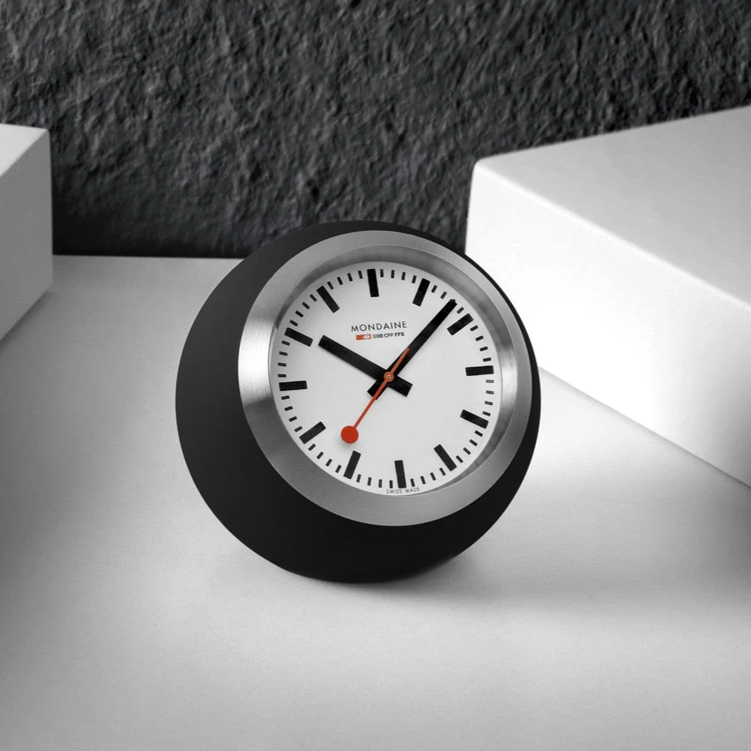 Black Table Clock, 60 mm - Image 5