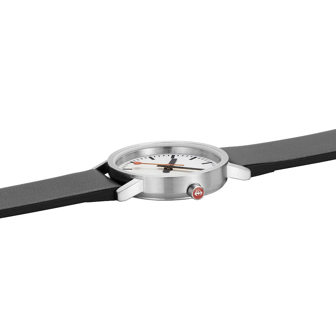 Classic, Black Vegan grape leather, 30 mm - Image 4