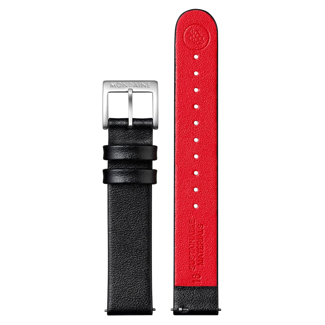 Classic, Black Vegan grape leather, 30 mm - Image 7