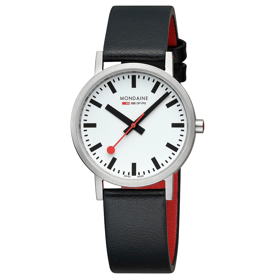 Classic, Black Vegan Grape Leather, 36 mm - Image 5
