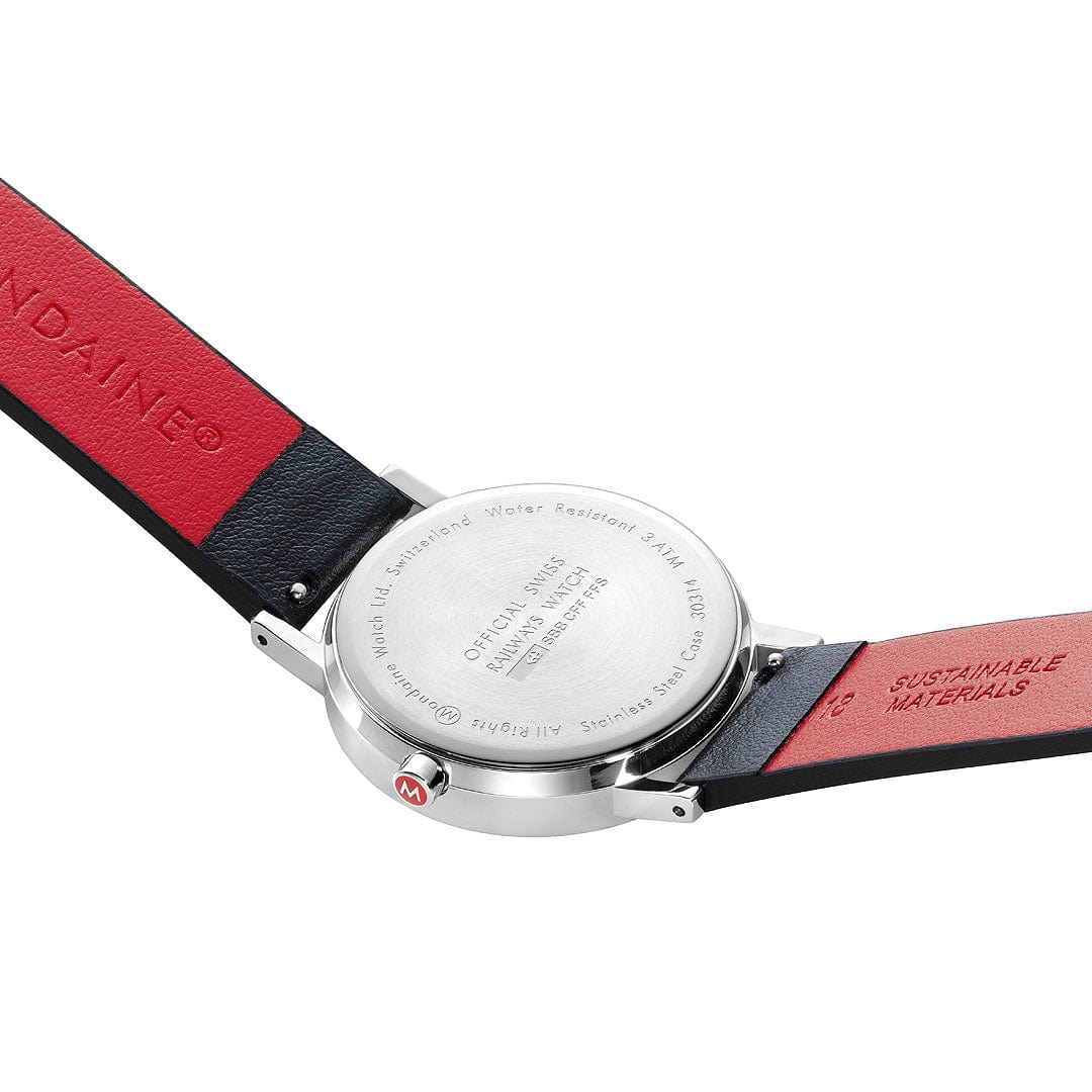 Classic, Black Vegan Grape Leather, 36 mm - Image 3
