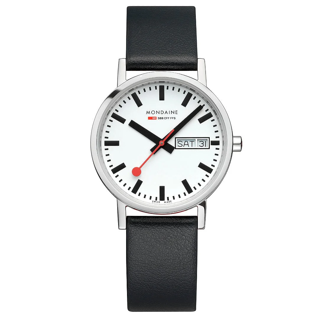 Classic, Day Date, Black Vegan Grape Leather, 36 mm