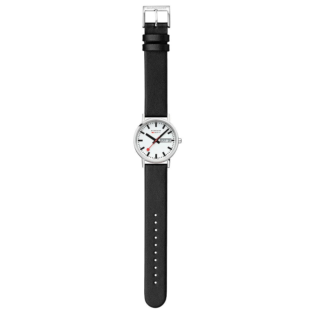 Classic, Day Date, Black Vegan Grape Leather, 36 mm - Image 5