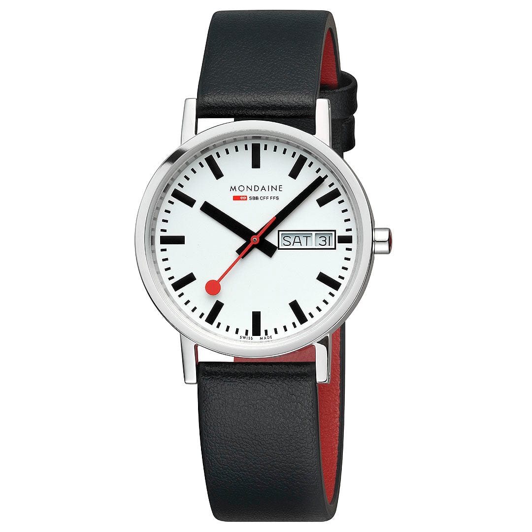 Classic, Day Date, Black Vegan Grape Leather, 36 mm - Image 6