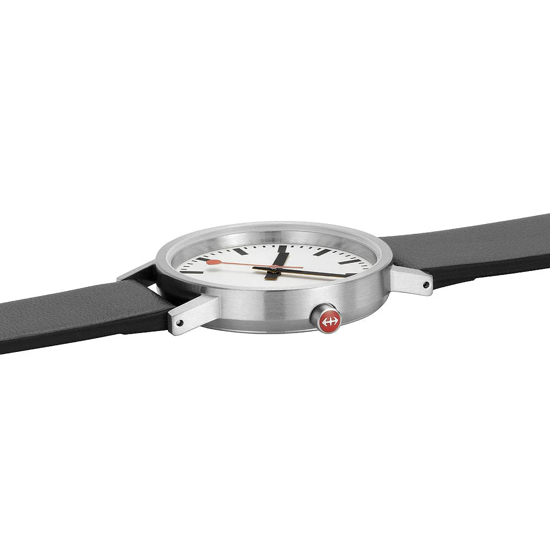 Classic, Black Vegan Grape Leather, 40 mm - Image 4
