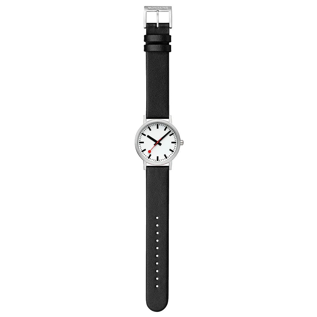 Classic, Black Vegan Grape Leather, 40 mm - Image 5