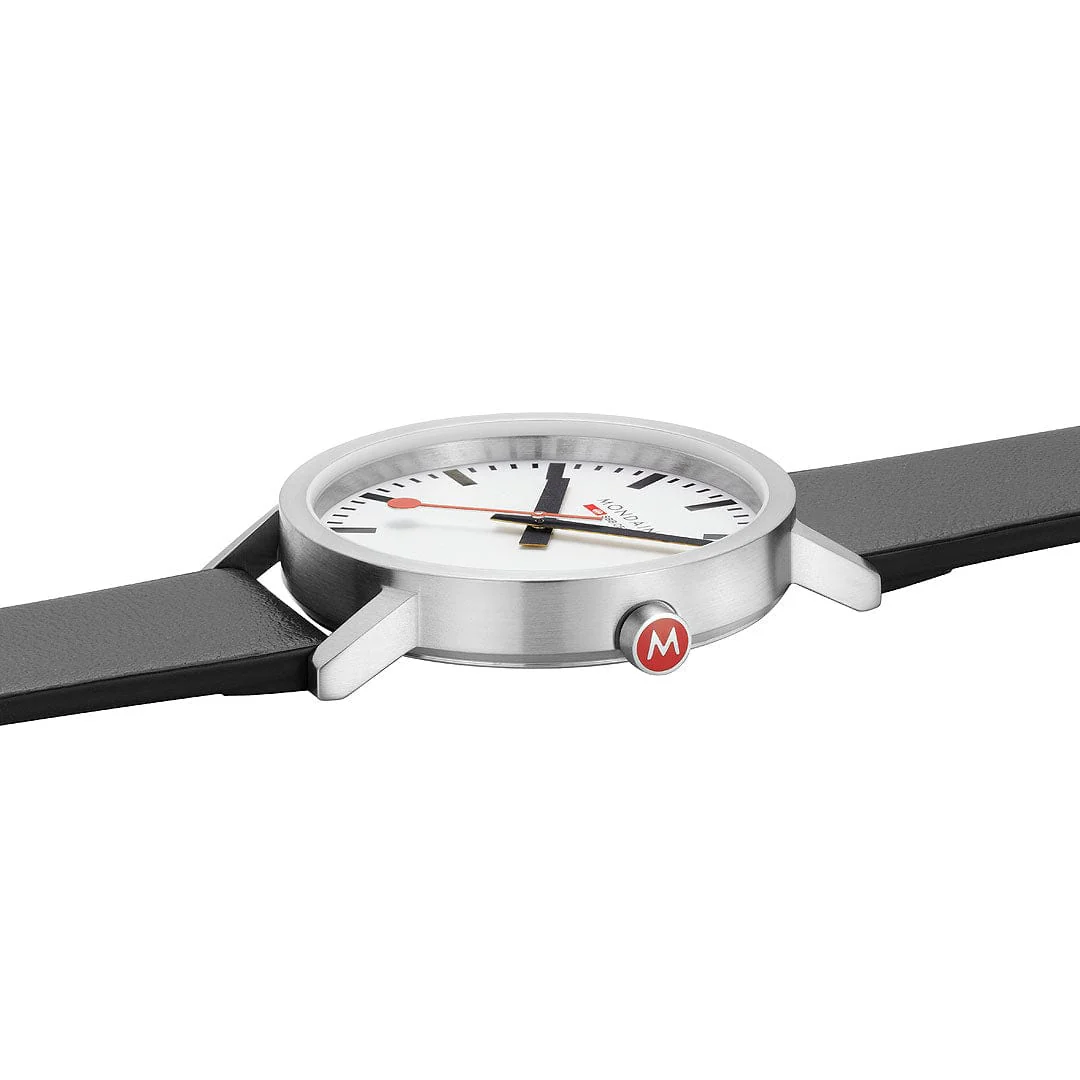 Classic, Black Vegan Grape Leather, 40 mm - Image 4