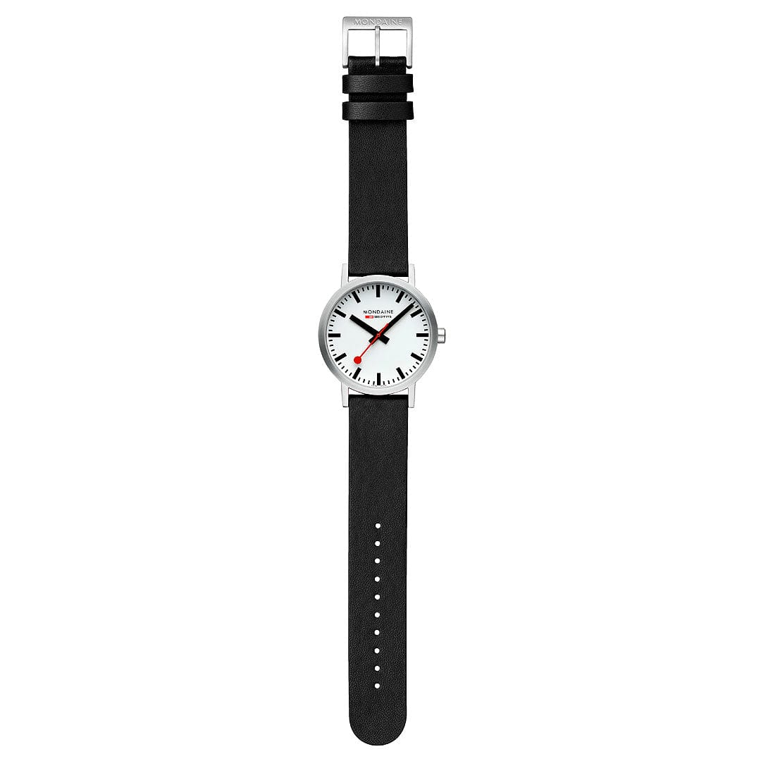 Classic, Black Vegan Grape Leather, 40 mm - Image 5