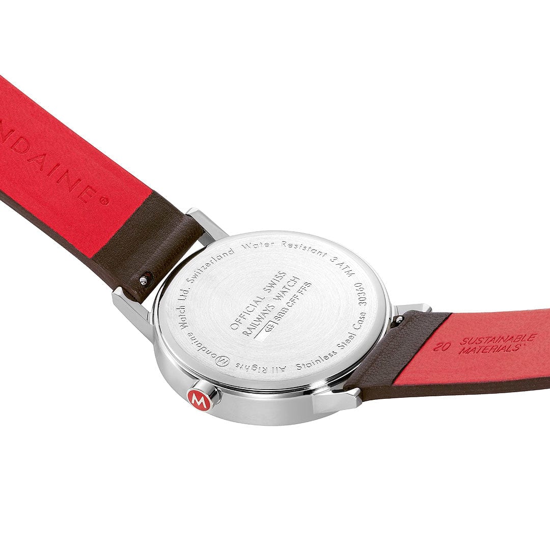 Classic, Brown Vegan Grape Leather, 40 mm - Image 3