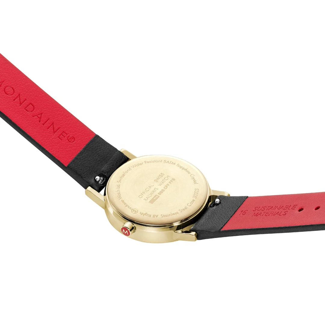 Classic, Black Vegan Grape Leather, 30 mm - Image 4