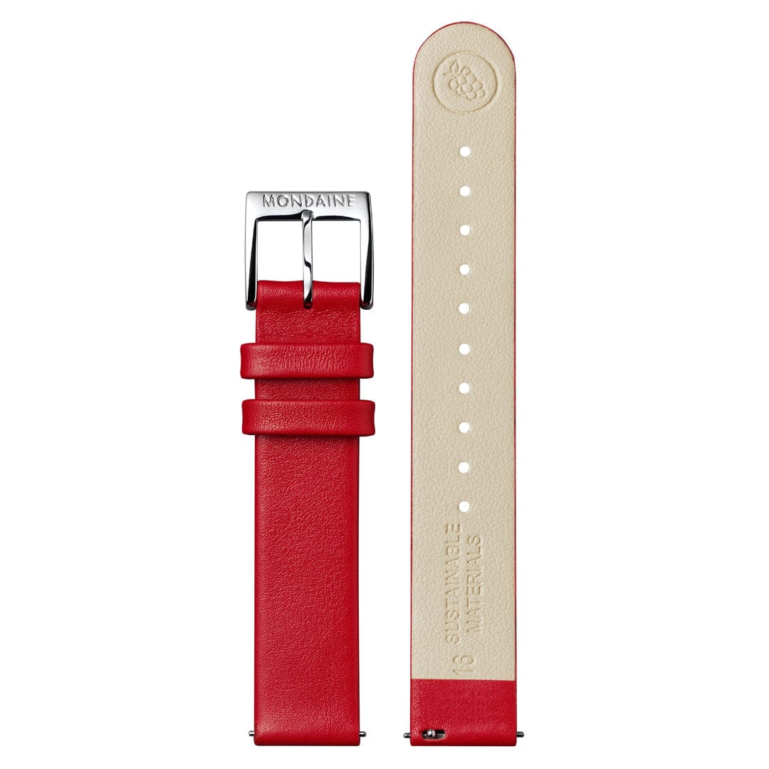 Petite Cushion, Red vegan grape leather, 31 mm - Image 9