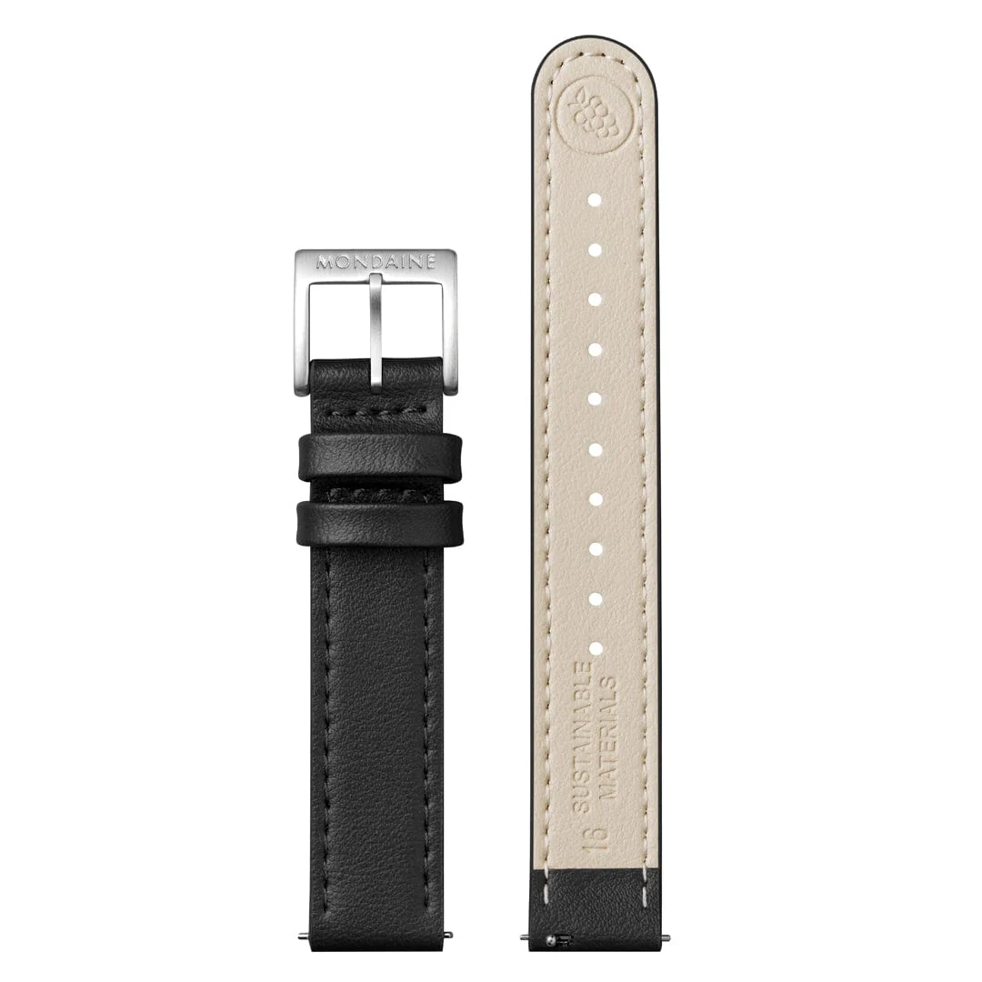 Doppio, Black Vegan Grape Leather, 33 mm - Image 10