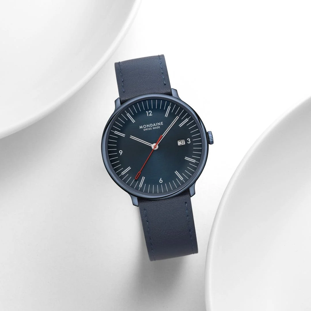 Doppio, Blue Vegan Apple Leather, 41 mm - Image 11