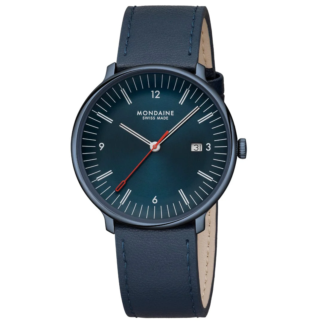 Doppio, Blue Vegan Apple Leather, 41 mm - Image 8