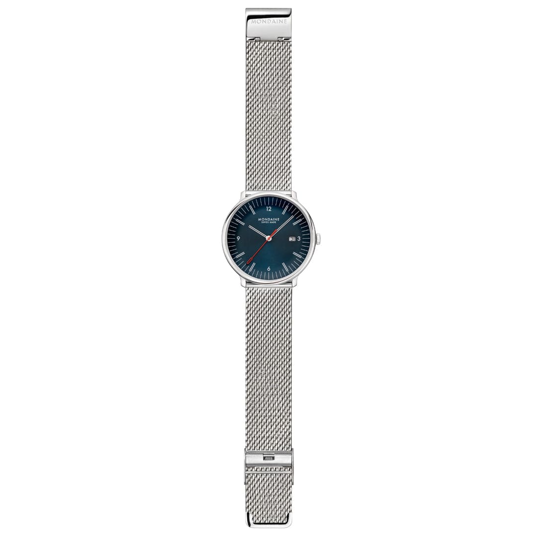 Doppio, Blue Vegan Apple Leather, 41 mm - Image 13