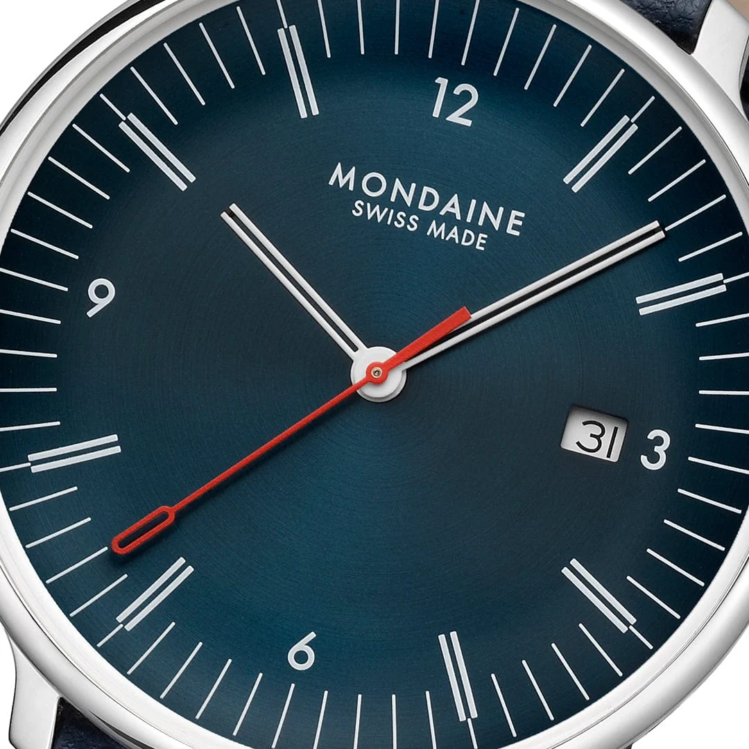 Doppio, Blue Vegan Apple Leather, 41 mm - Image 3