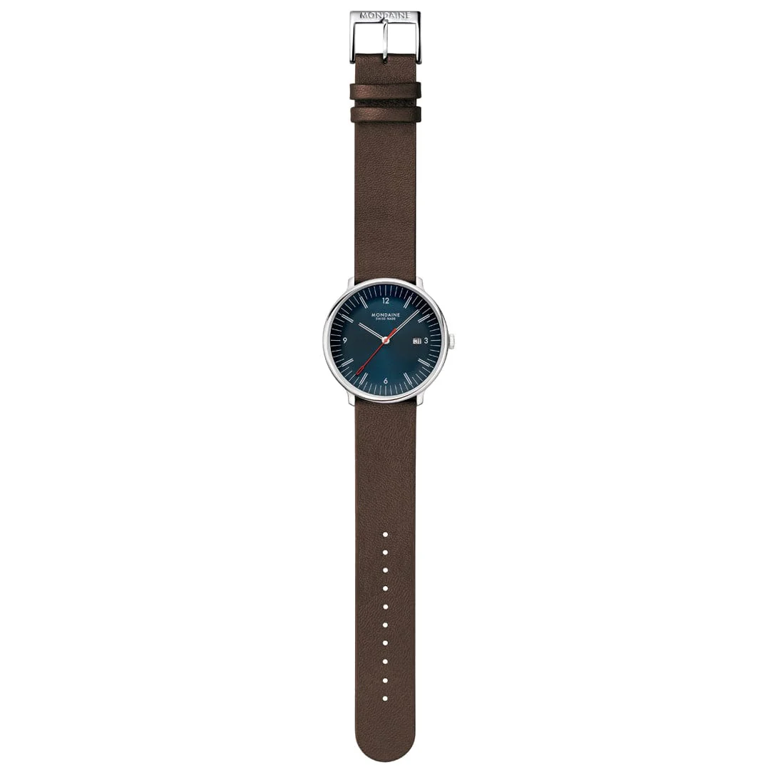 Doppio, Brown Vegan Grape Leather, 41 mm - Image 6