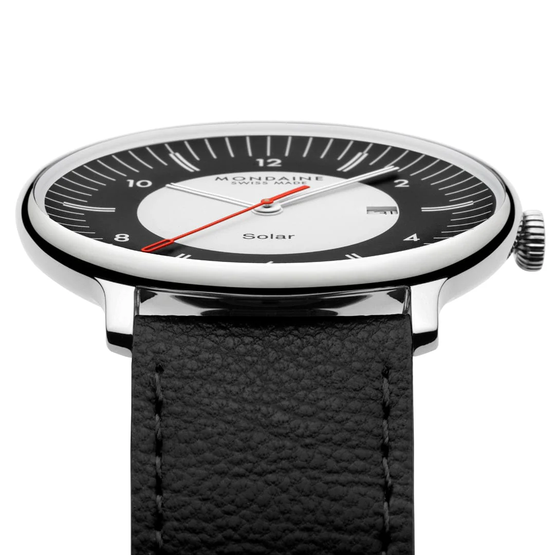 Doppio Solar, Black Vegan Grape Leather, 41 mm - Image 4