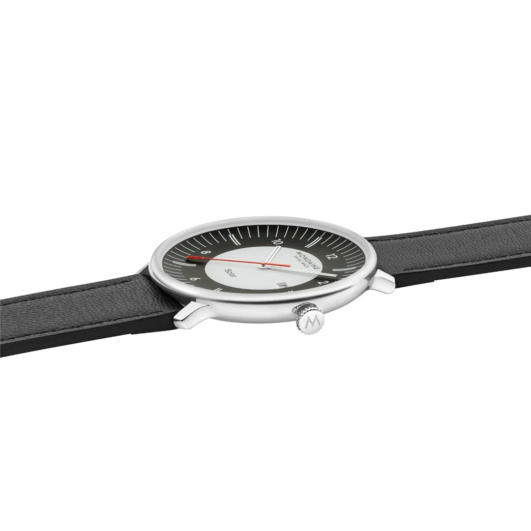 Doppio Solar, Black Vegan Grape Leather, 41 mm - Image 6