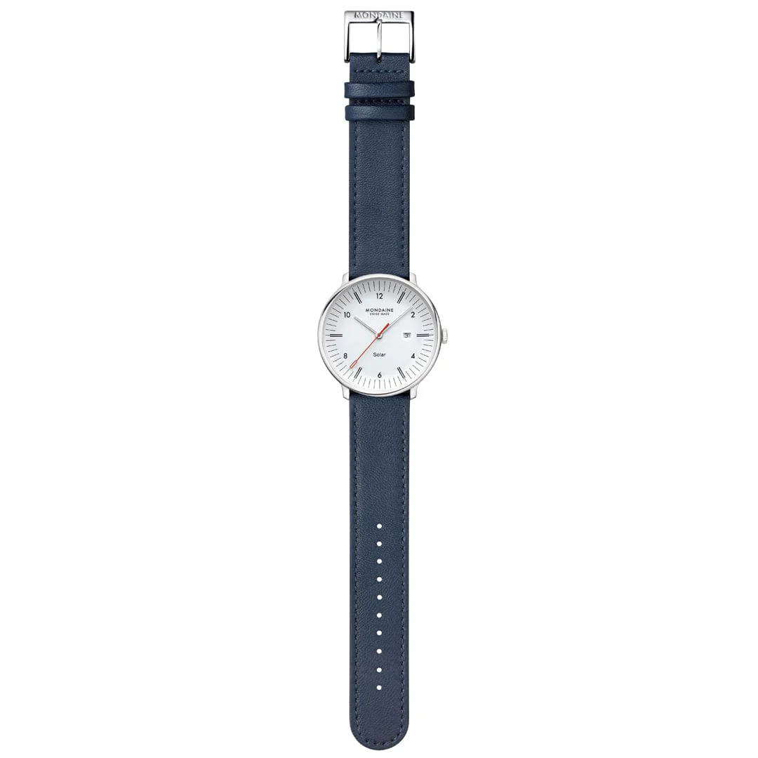 Doppio Solar, Blue Vegan Apple Leather, 41 mm - Image 10
