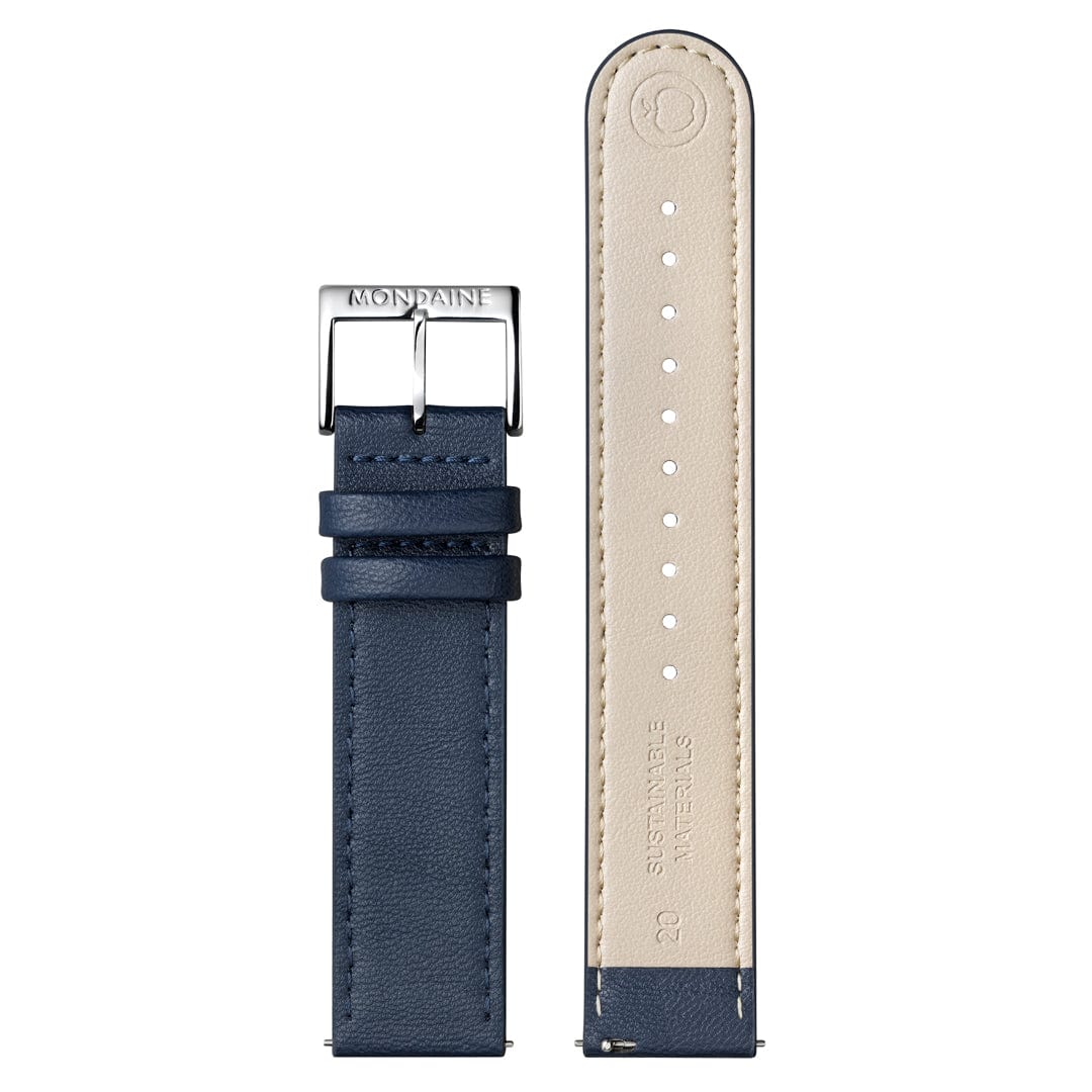 Doppio Solar, Blue Vegan Apple Leather, 41 mm - Image 11