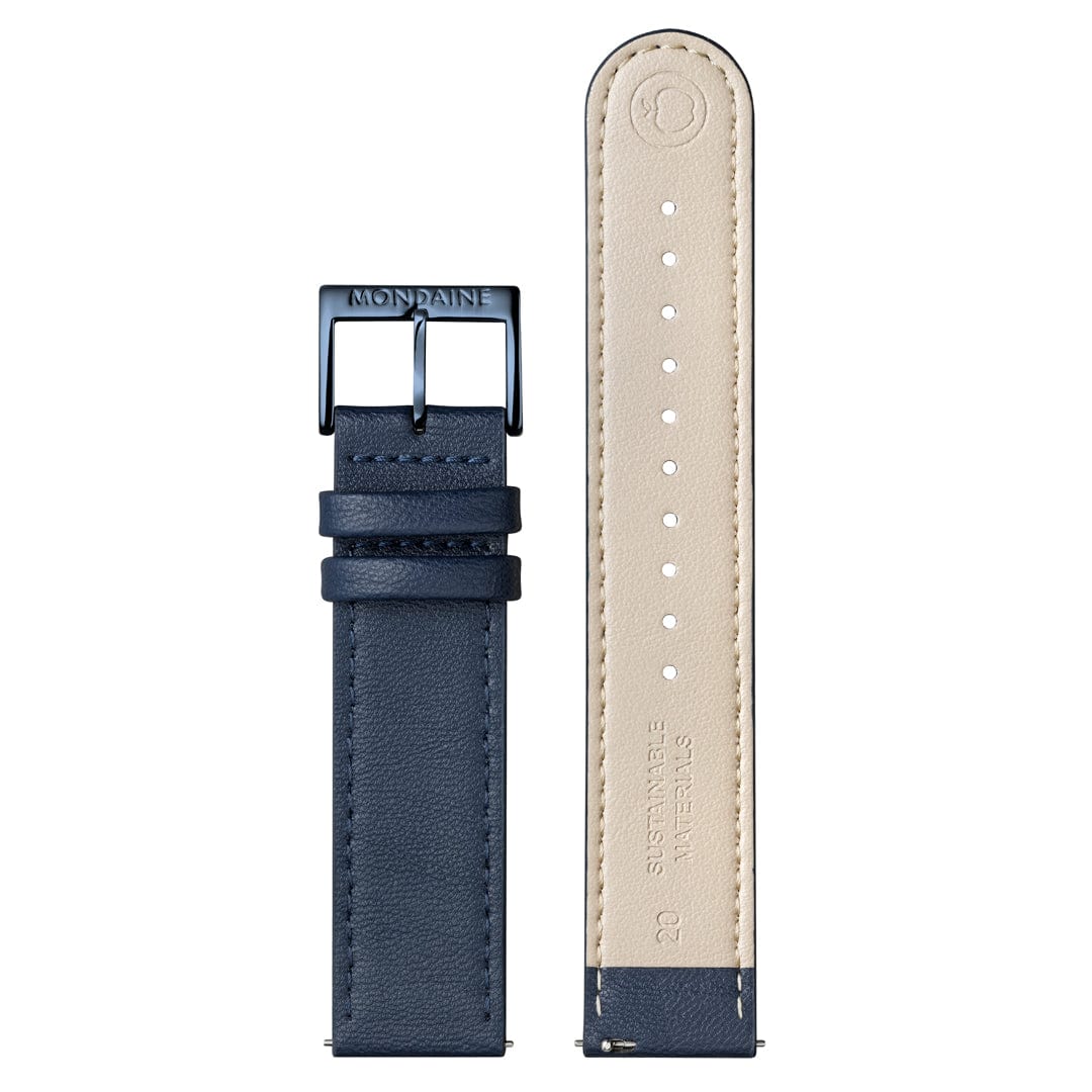 Doppio Solar, Blue Vegan Apple Leather, 41 mm - Image 10