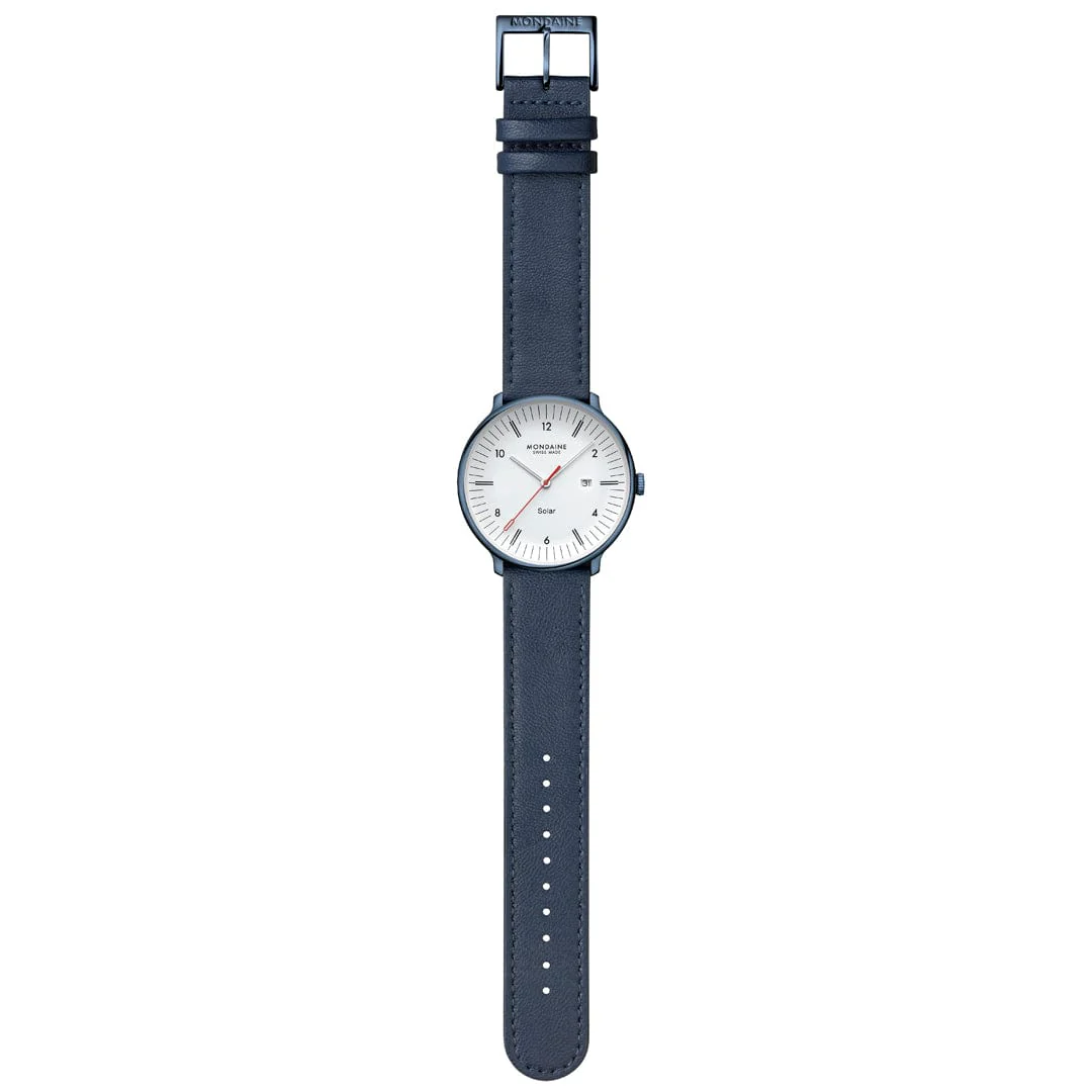 Doppio Solar, Blue Vegan Apple Leather, 41 mm - Image 11