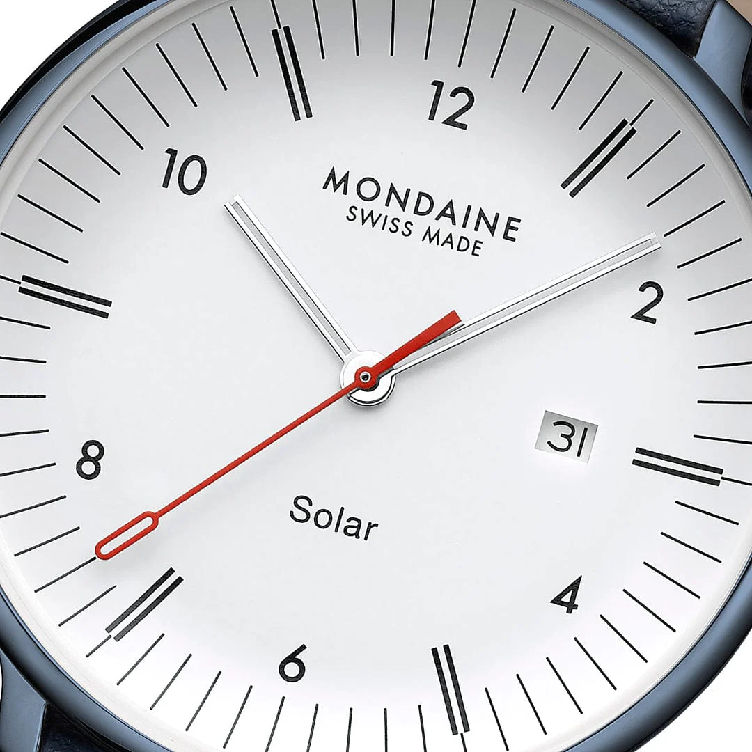 Doppio Solar, Blue Vegan Apple Leather, 41 mm - Image 3