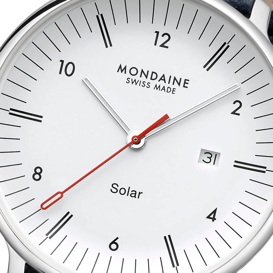 Doppio Solar, Blue Vegan Apple Leather, 41 mm - Image 3