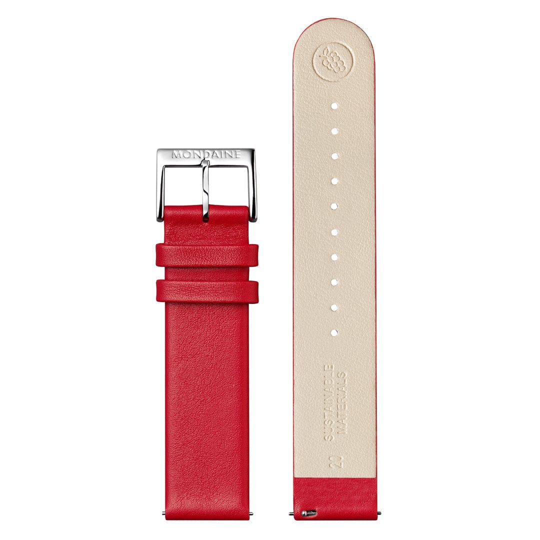 Doppio Solar, Red Vegan Grape Leather, 41 mm - Image 5