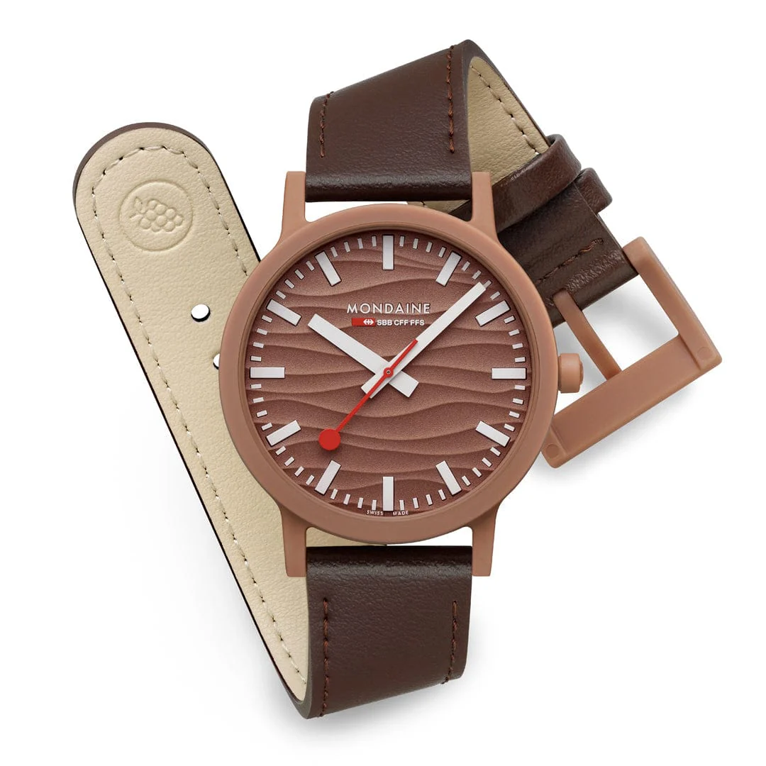 essence Mocha Limited Edition, Brown Vegan Grape Leather, 41 mm - Image 5