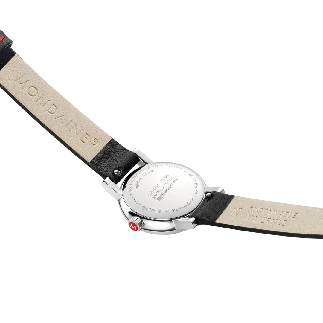 evo2, Black vegan grape leather, 26 mm - Image 3