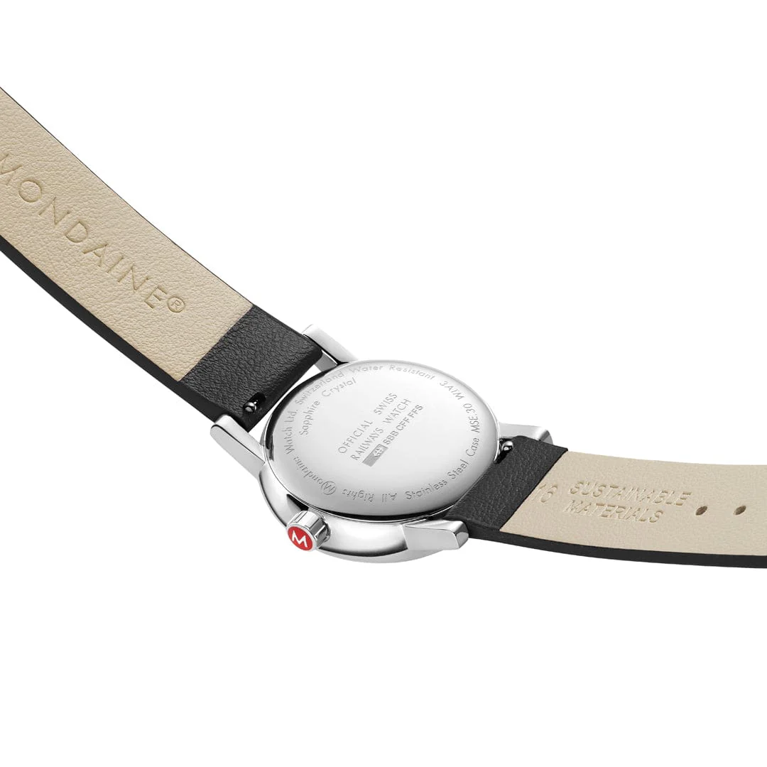evo2, Black vegan grape leather, 30 mm - Image 5