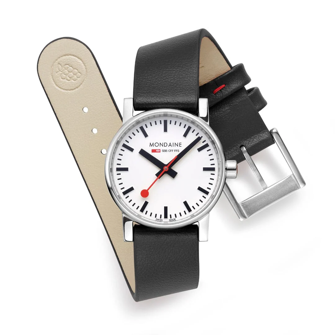 evo2, Black vegan grape leather, 30 mm - Image 7