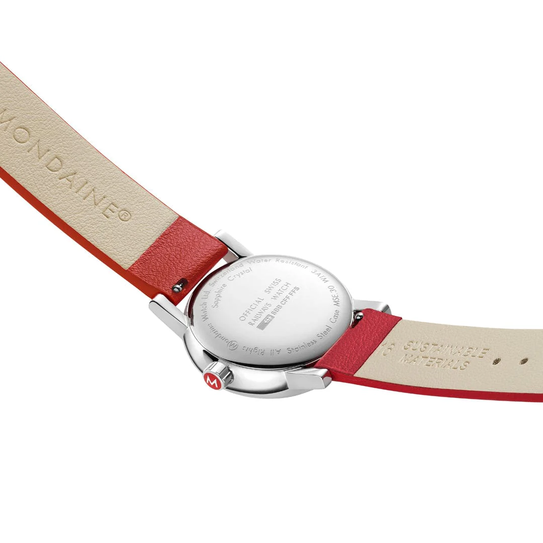 evo2, Red vegan grape leather, 30 mm - Image 3