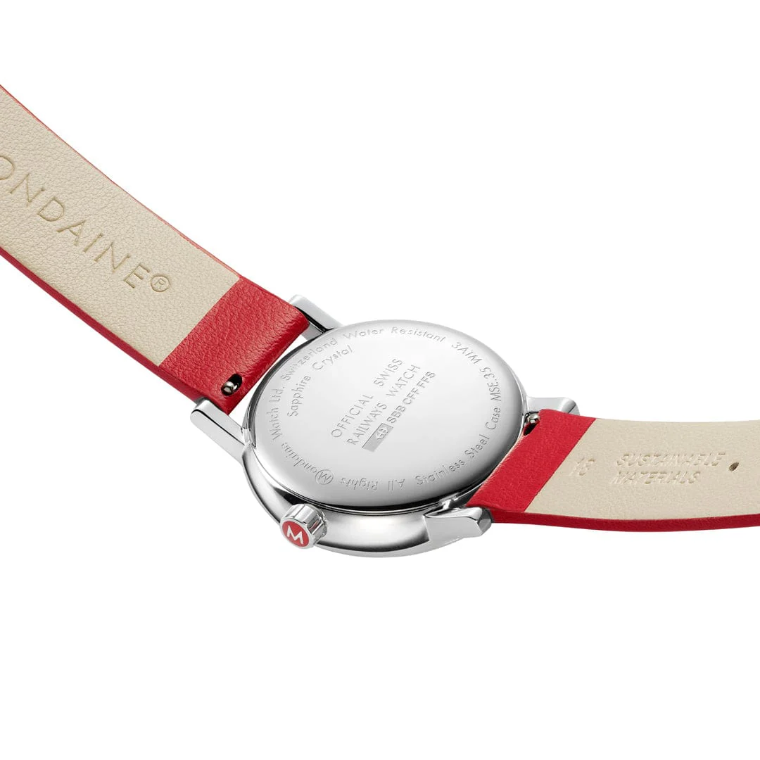 evo2, Red vegan grape leather, 35 mm - Image 3