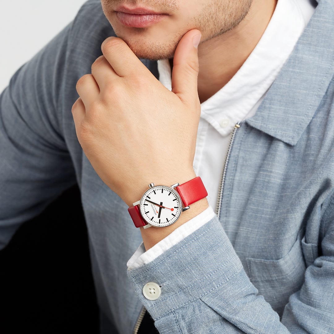 evo2, Red vegan grape leather, 35 mm - Image 9