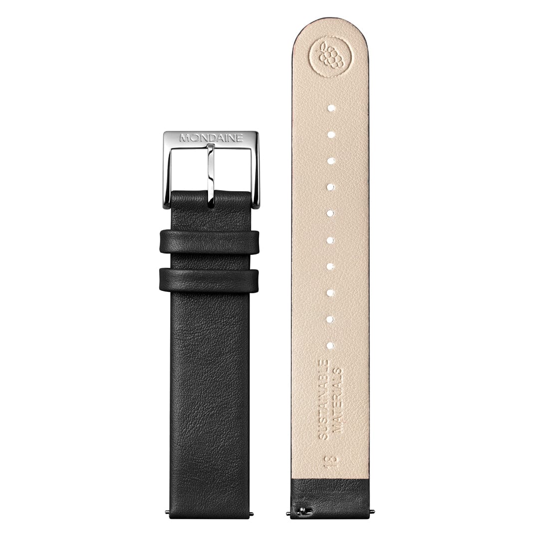 evo2 Automatic, Black vegan grape leather, 35 mm - Image 8
