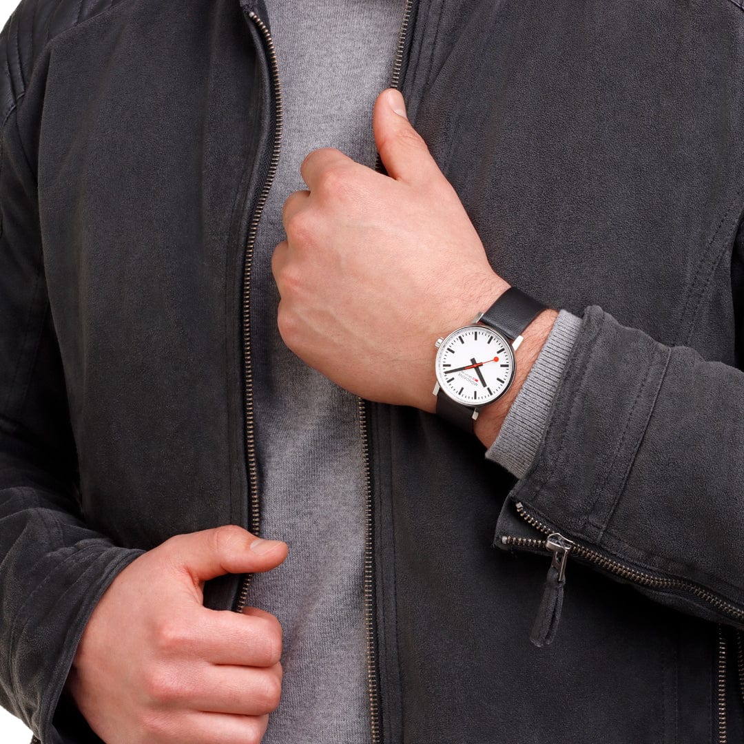 evo2, Black vegan grape leather, 40 mm - Image 10