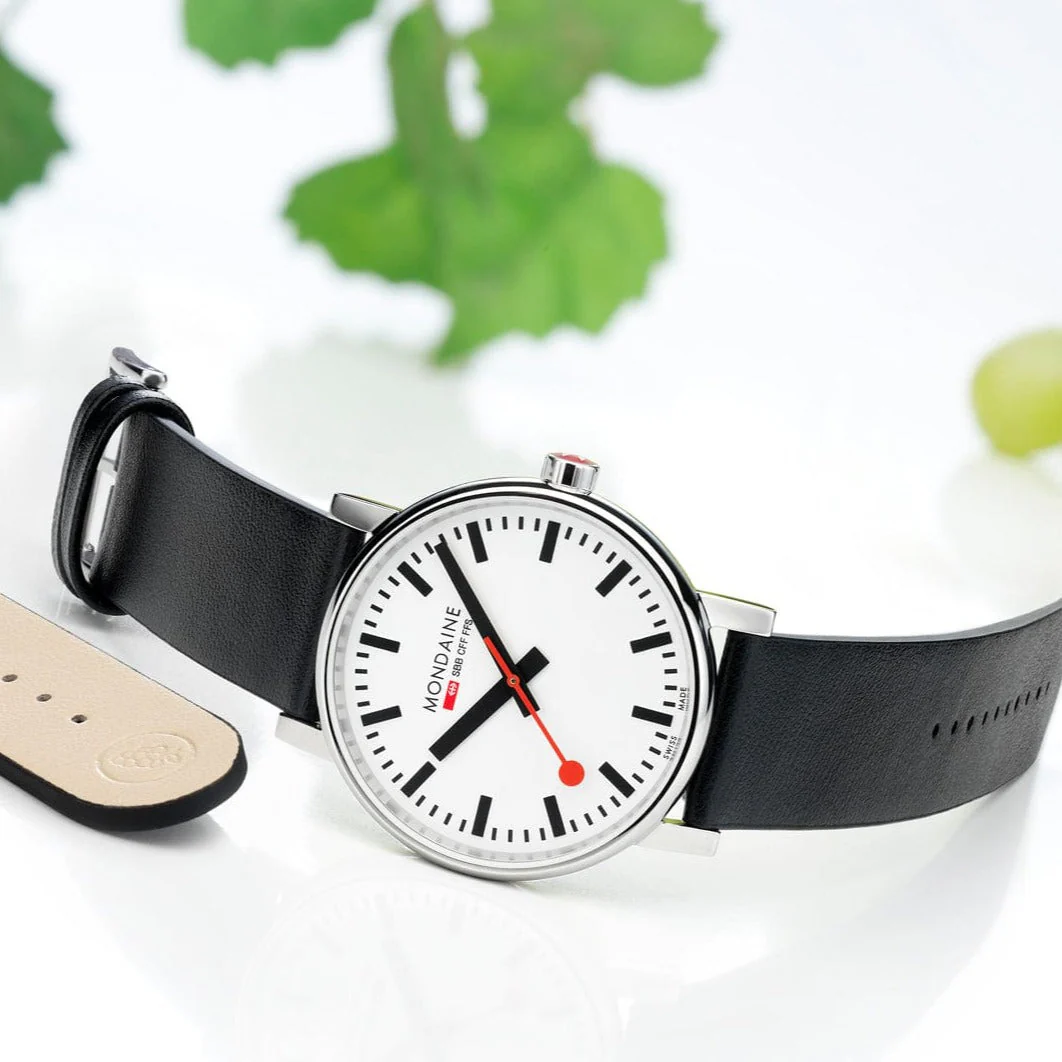 evo2, Black vegan grape leather, 40 mm - Image 11