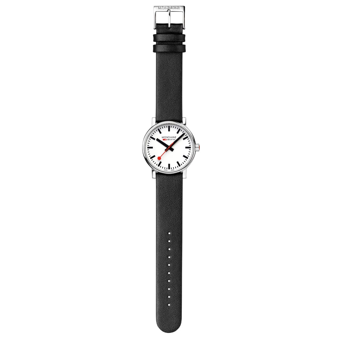 evo2, Black vegan grape leather, 40 mm - Image 5