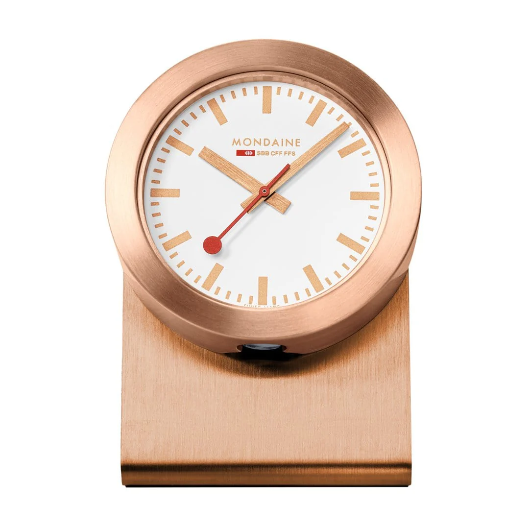 Copper Coloured Magnet Clock, 5 cm - Image 3