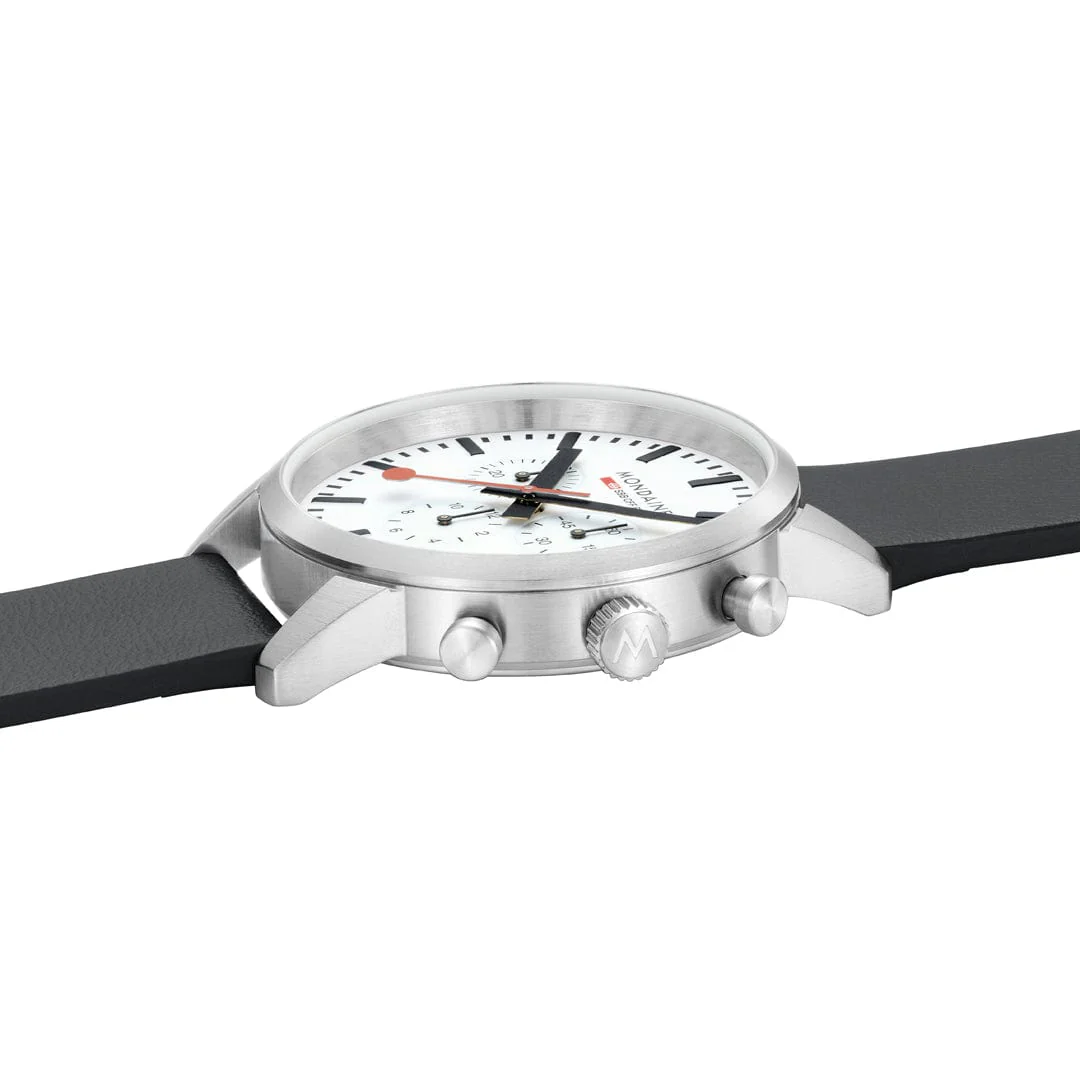 Neo, Black vegan grape leather, 41 mm - Image 4