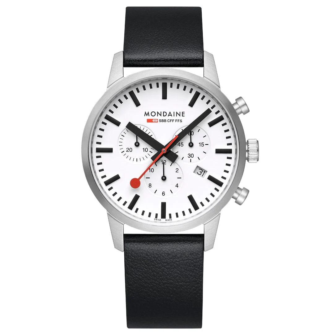Neo, Black vegan grape leather, 41 mm - Image 7