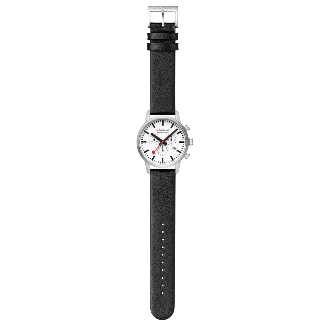Neo, Black vegan grape leather, 41 mm - Image 8