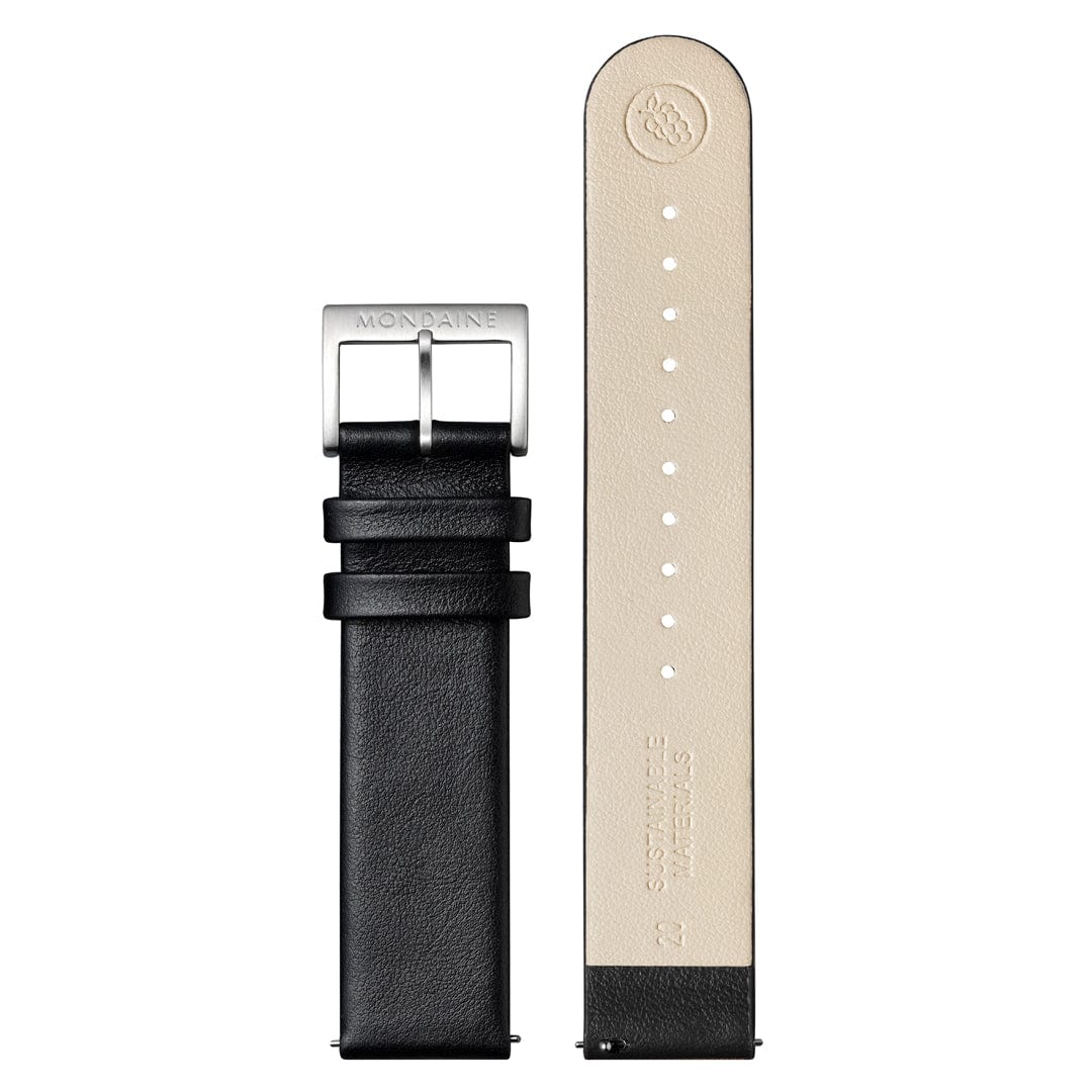 Neo, Black vegan grape leather, 41 mm - Image 9