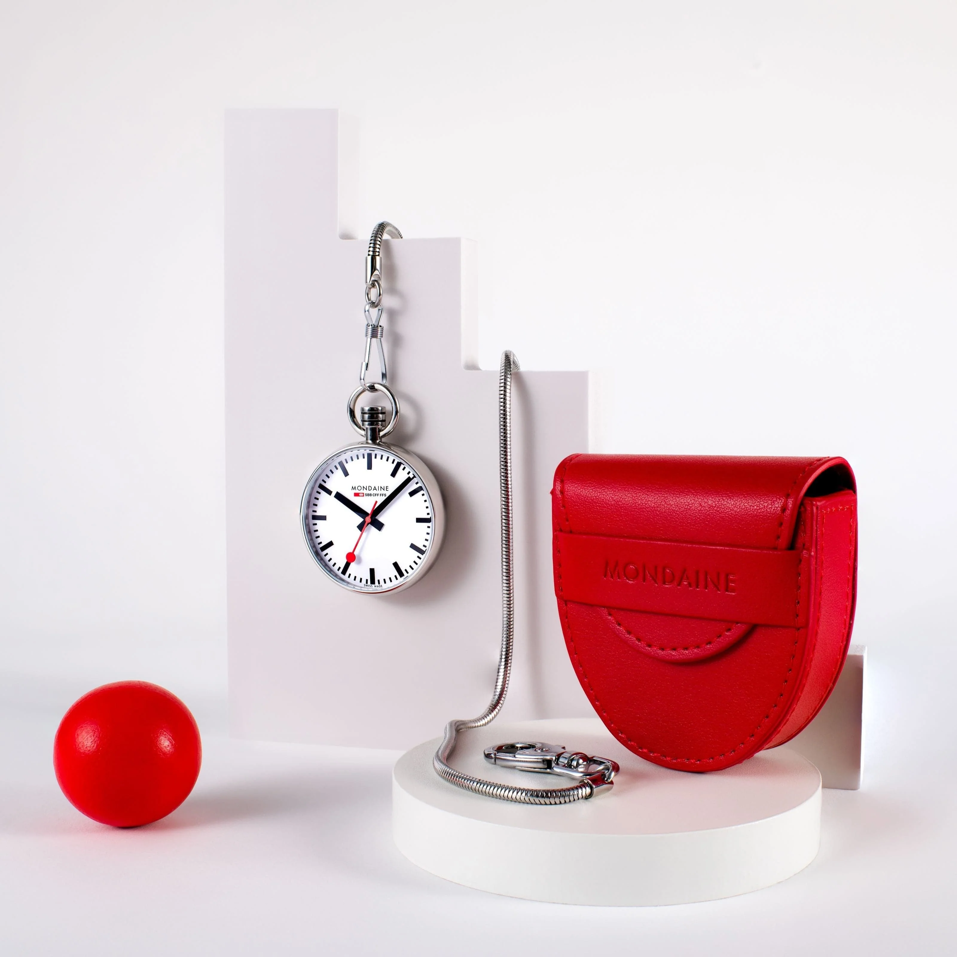 Pocket Watch, Stainless Steel, 43 mm - Image 4