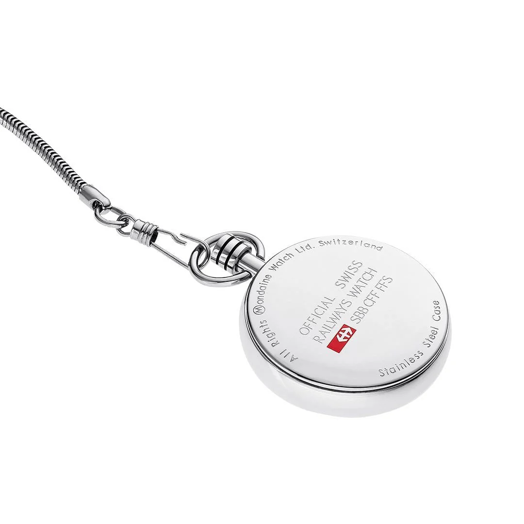 Pocket Watch, Stainless Steel, 43 mm - Image 5