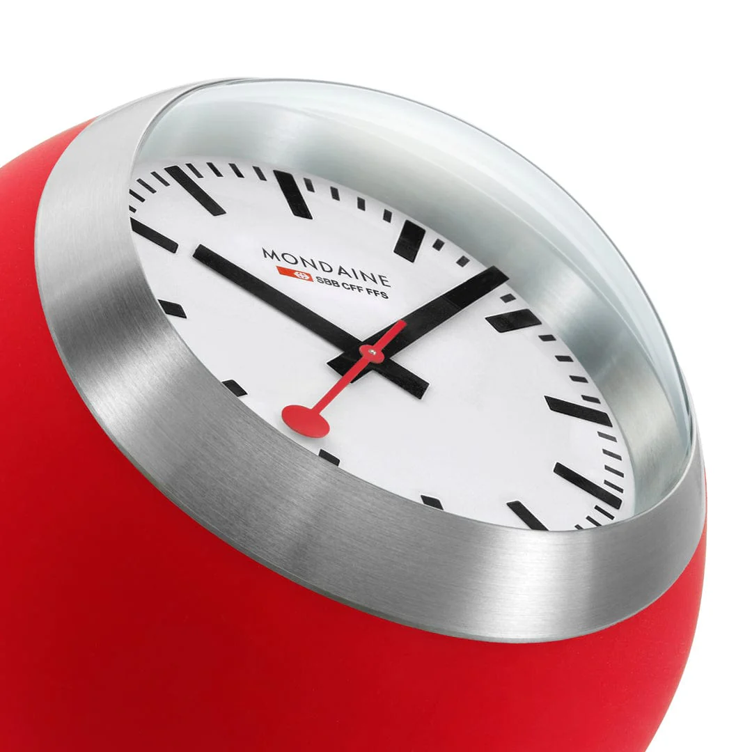 Red Table Clock, 60 mm - Image 3