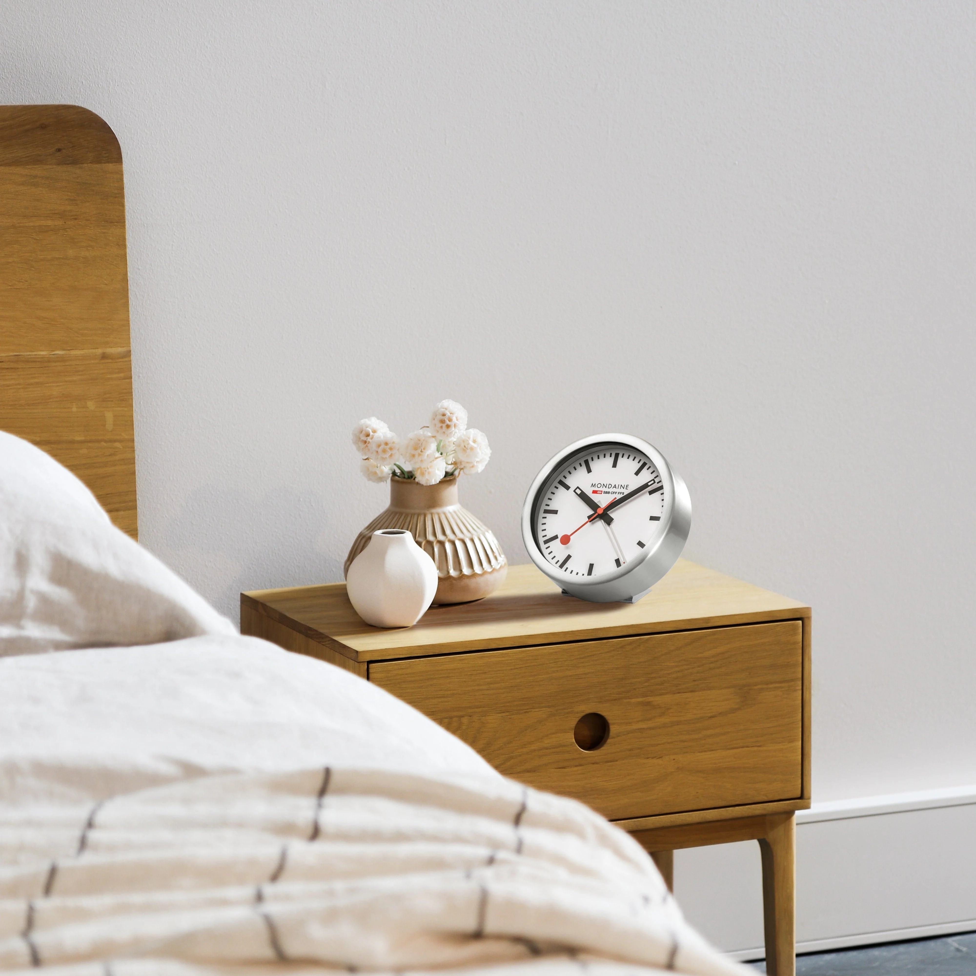 Silver Coloured Table and Alarm Clock, 12,5 cm - Image 5